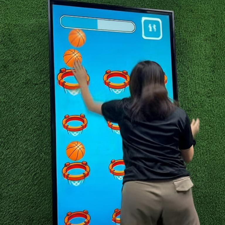 Interactive Reflex Basketball Game rental for Dubai events, featuring digital scoring and high-speed targets for corporate activations